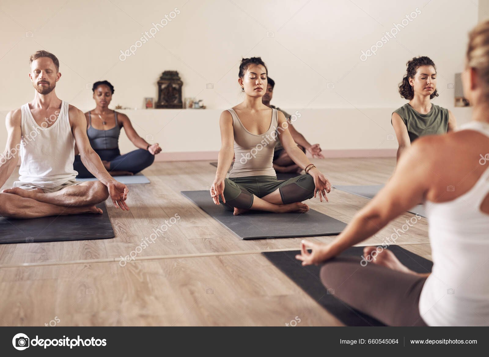 Yoga meditation class
